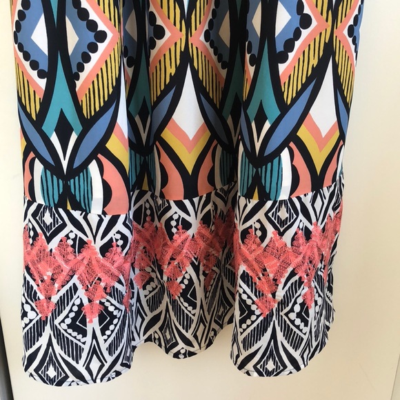 Anthropologie Dahlia Embroidered Maxi Dress sz 2 - Picture 7 of 8